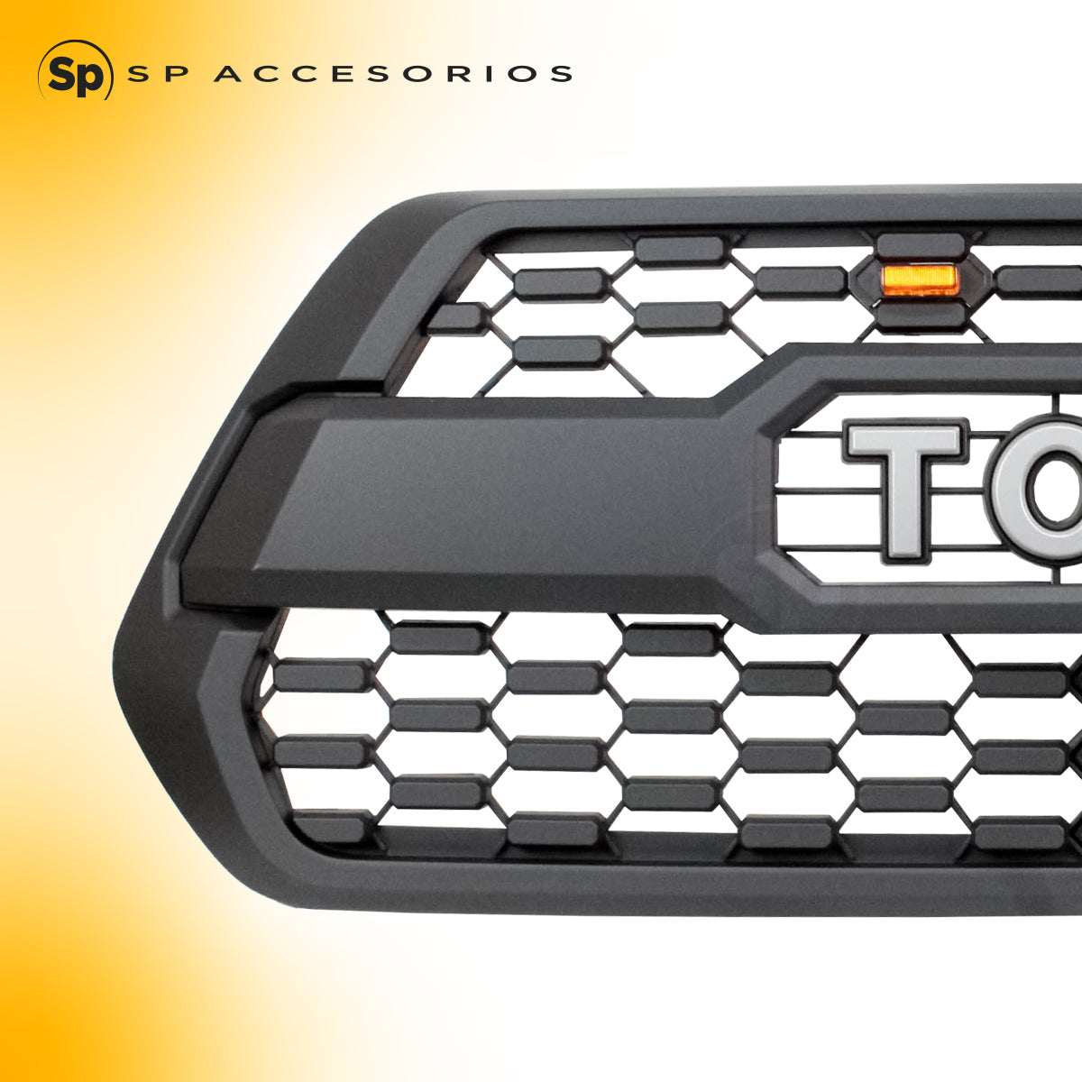 PARRILLA TRD PARA TOYOTA TACOMA 2016-2023 CON LED AMBAR