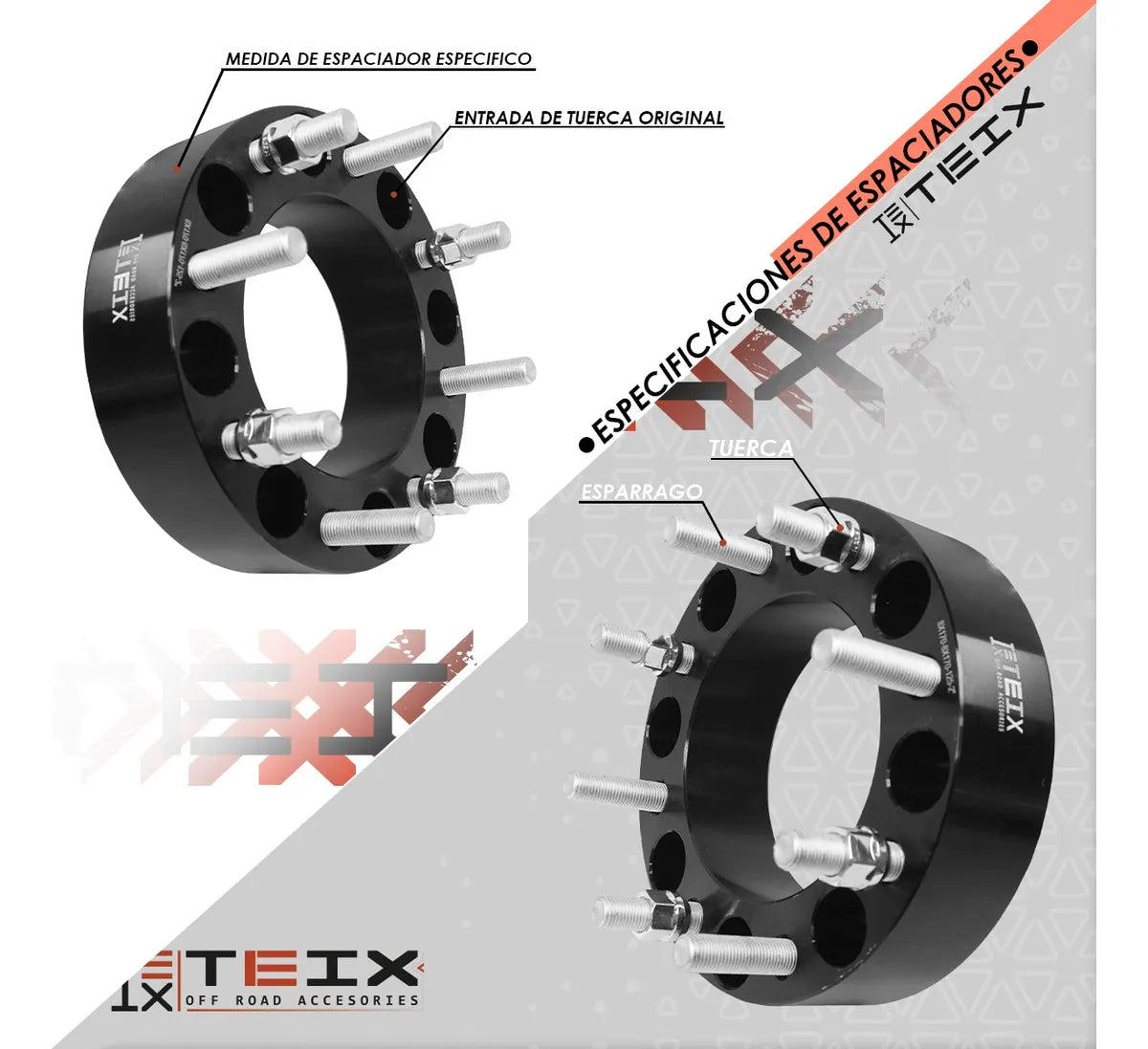 KIT ESPACIADORES 2 PuLG Para FORD SUPER DUTY F250 1999-2021 8X170