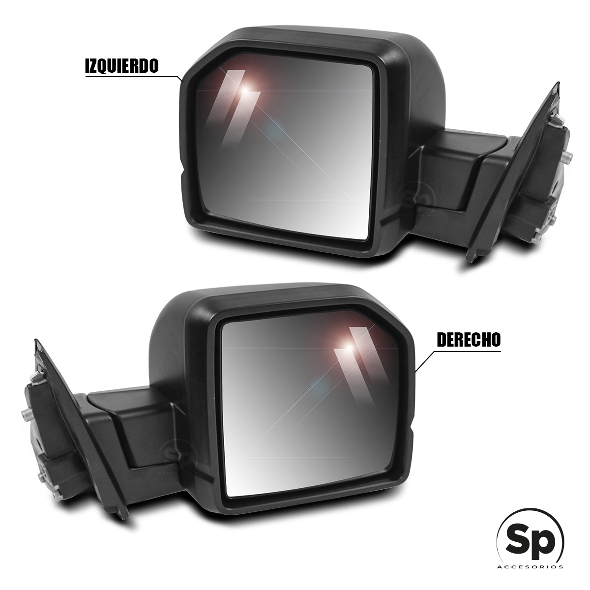 ESPEJOS LED LATERALES PLASTICO PARA FORD RANGER 2016 - 2022