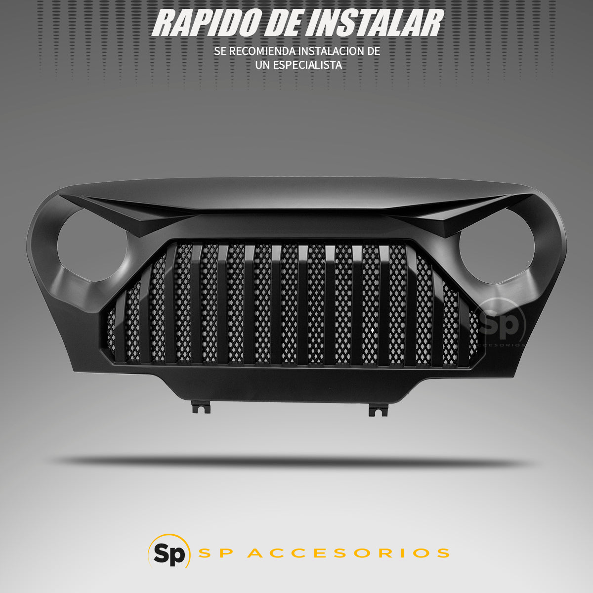 PARRILLA ANGRY ENOJADA PLÁSTICO ABS JEEP WRANGLER TJ 1997 - 2006