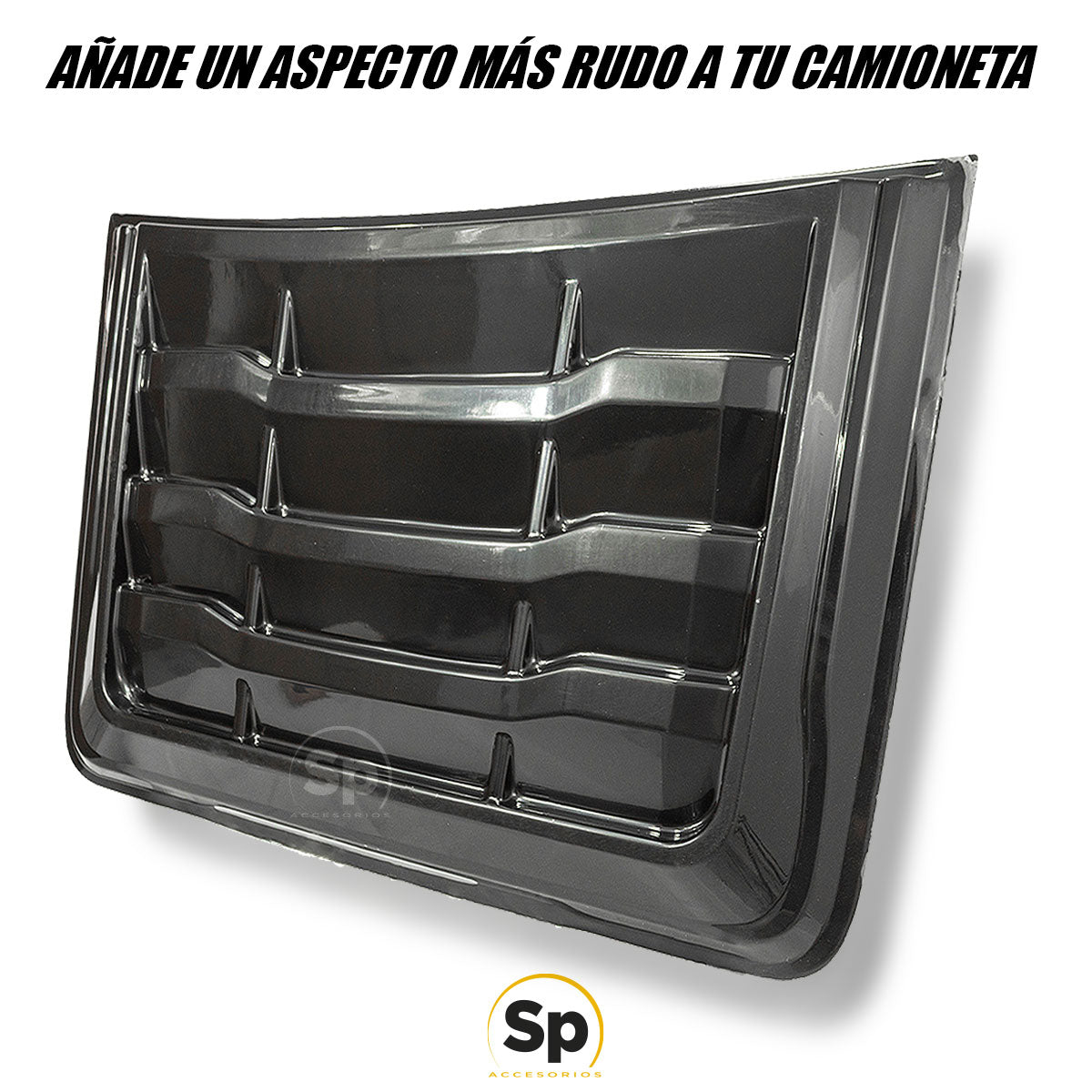 TOMA DE AIRE COFRE NEGRO MATE PARA FORD RANGER 2013 A 2022 ABS