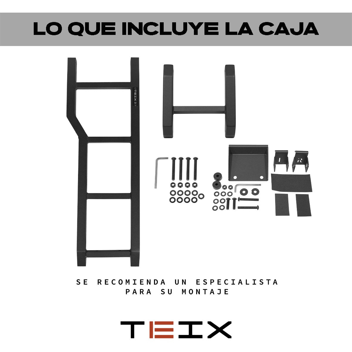 ESCALERA TRASERA PARA LLANTA GRANDE TEIX OFF ROAD SUZUKI JIMNY 2019-2024