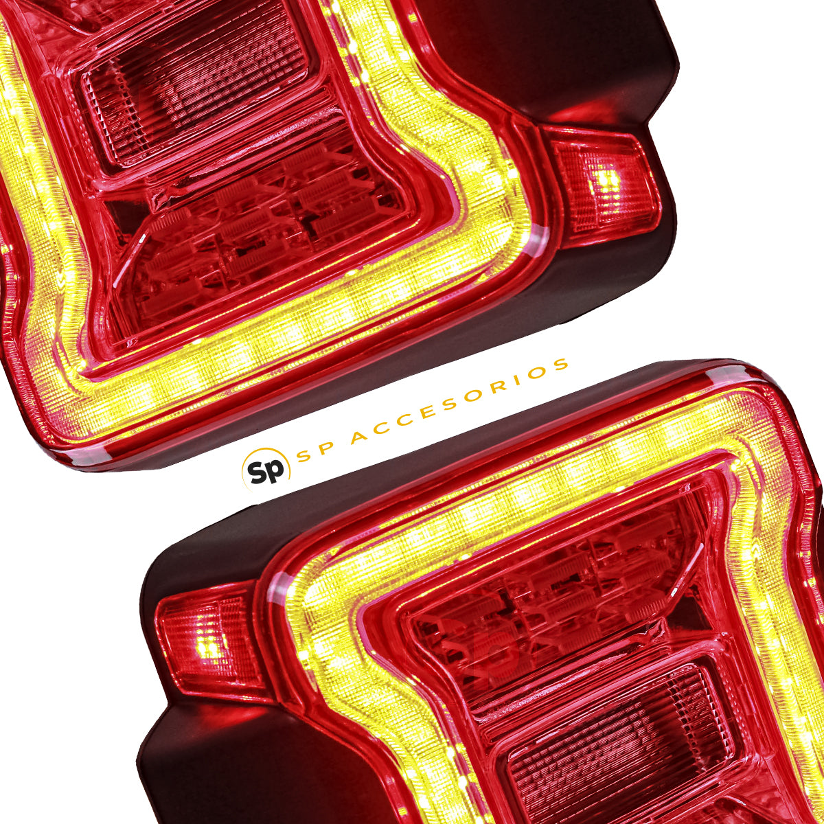 CALAVERAS LED ROJAS JEEP WRANGLER JK 2007 - 2018