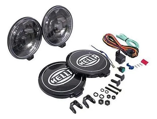 Kit De Faros Halogenos Hella/black 12v Conducción-serie 500
