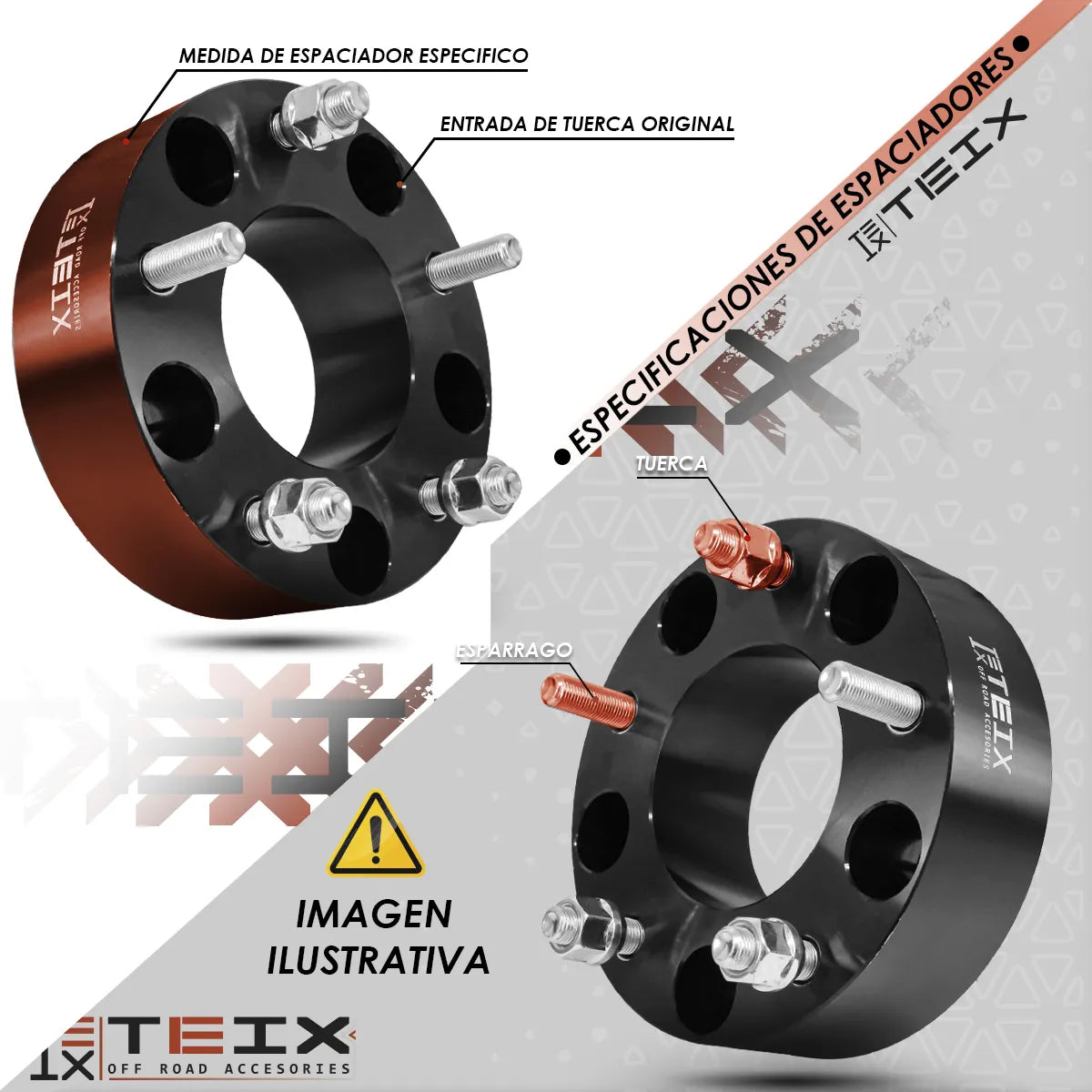 Separadores 2in De Rin 6x130 Para Chevrolet S10 Max Directos