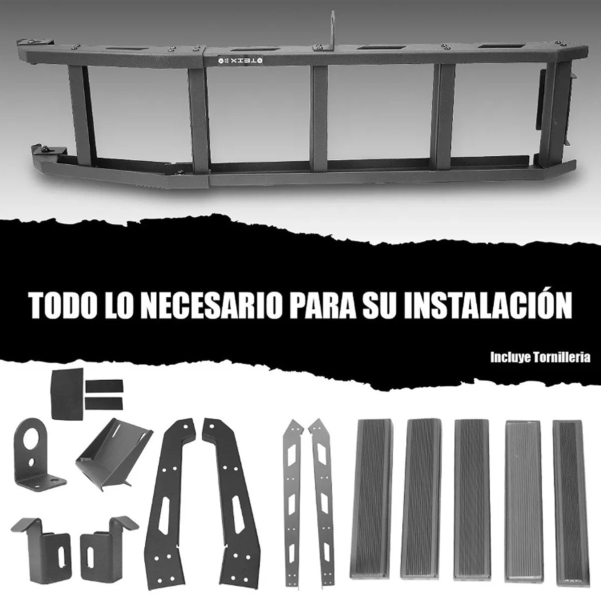 ESCALERA PUERTA TRASERA REFORZADA OFF ROAD 4X4 PARA SUZUKI JIMNY 2019 - 2023