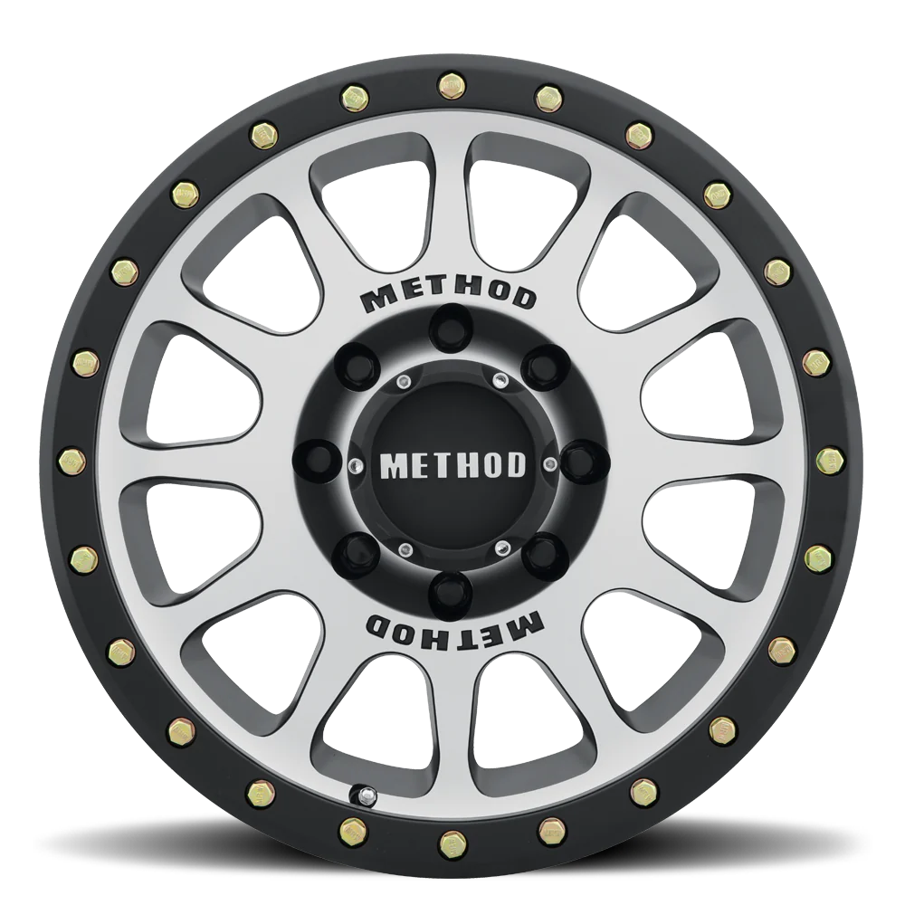 RINES METHOD MR305 NV 17X8.5 6X139.7 CB108 ET0 MACHINED-MATTE BLACK LIP