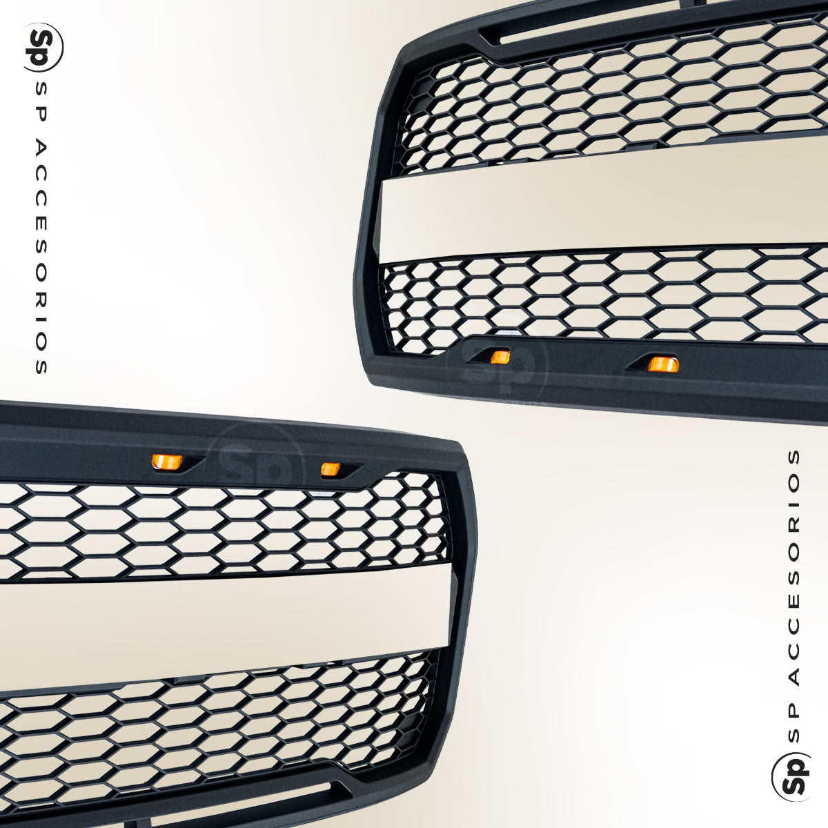 PARRILLA TIPO RAPTOR CON LEDS AMBAR PARA FORD F-150 LOBO 2015 - 2017