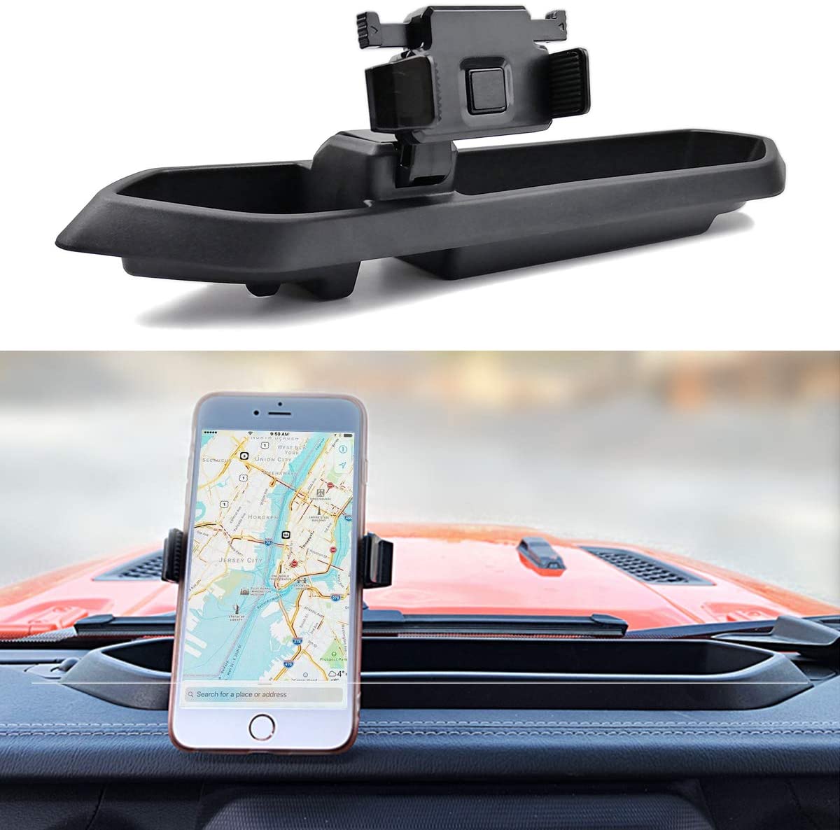 SOPORTE DE TELÉFONO DE TABLERO ABS PARA JEEP WRANGLER JL 2018 - 2024