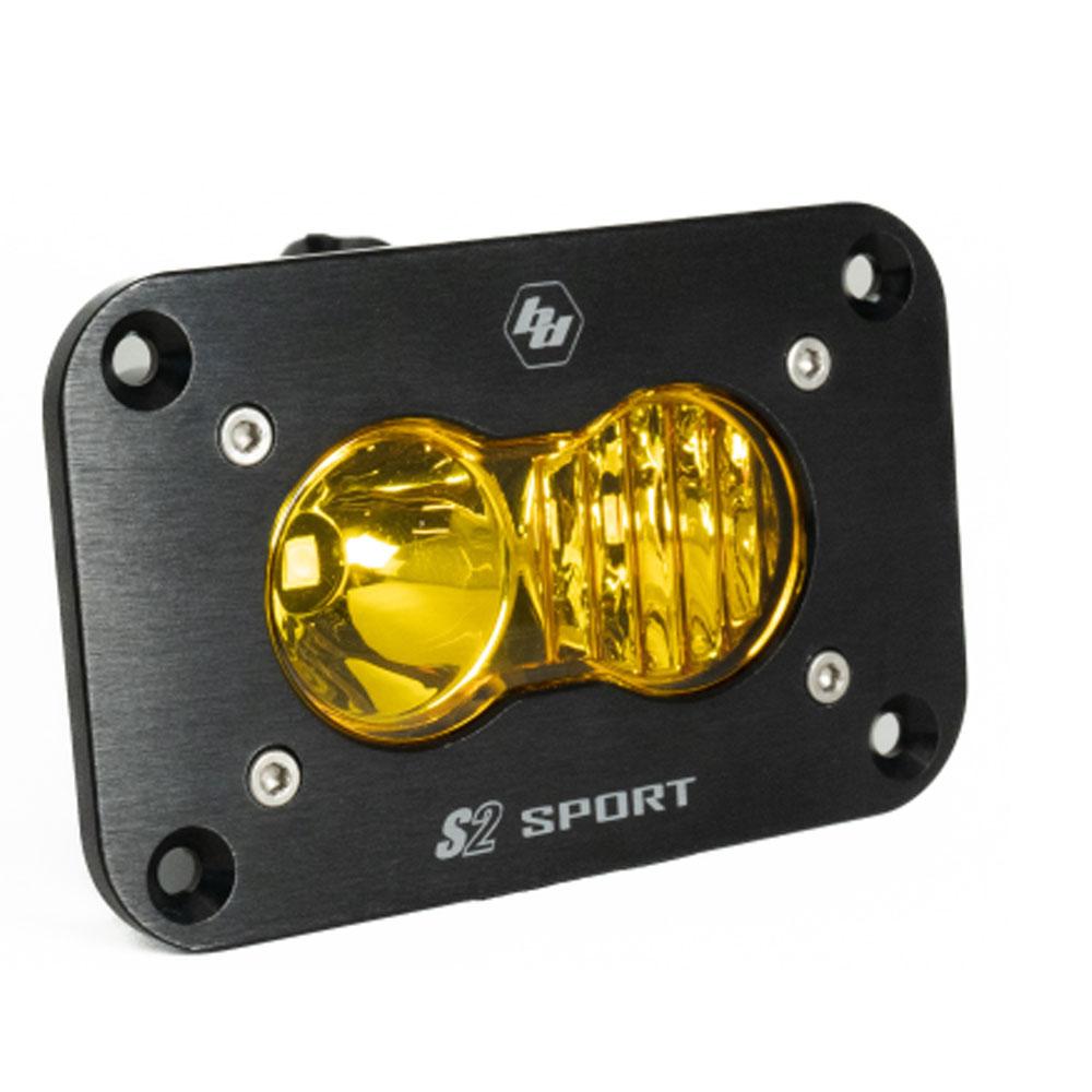 BAJA DESIGNS S2 DRIVING/COMBO FLUSH MOUNT LED AMBAR