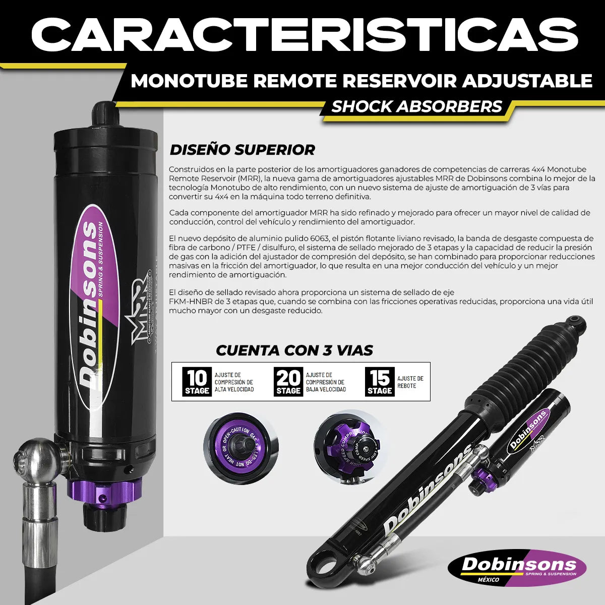 Amortiguador Trasero Dobinsons Mra Mitsubishi L200 2024