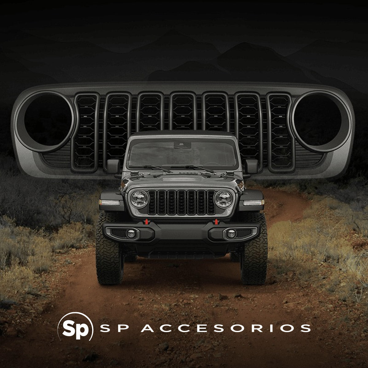 PARRILLA CONVERSIÓN PARA JEEP WRANGLER JL 2018 - 2023 A JEEP WRANGLER JL 2024
