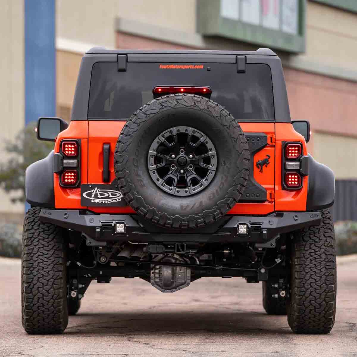 DEFENSA TRASERA BOMBER PARA FORD BRONCO RAPTOR 2022 - 2024