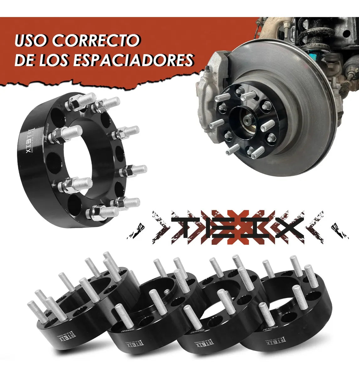 KIT ESPACIADORES 2 PuLG Para FORD SUPER DUTY F250 1999-2021 8X170