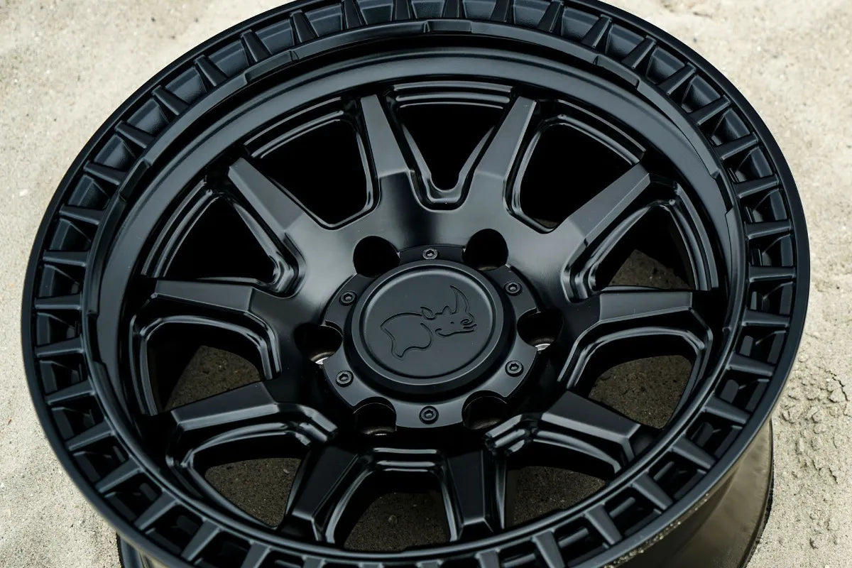 Rines Black Rhino Calico 17 6/139 Tacoma L200 Bronco S10 Max Matte Black