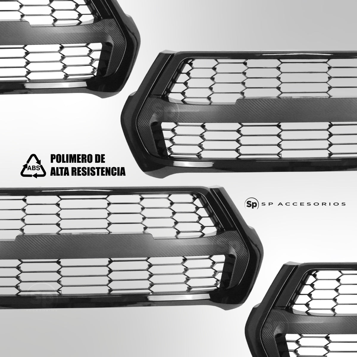 PARRILLA LED GR PARA TOYOTA HILUX 2020 - 2024