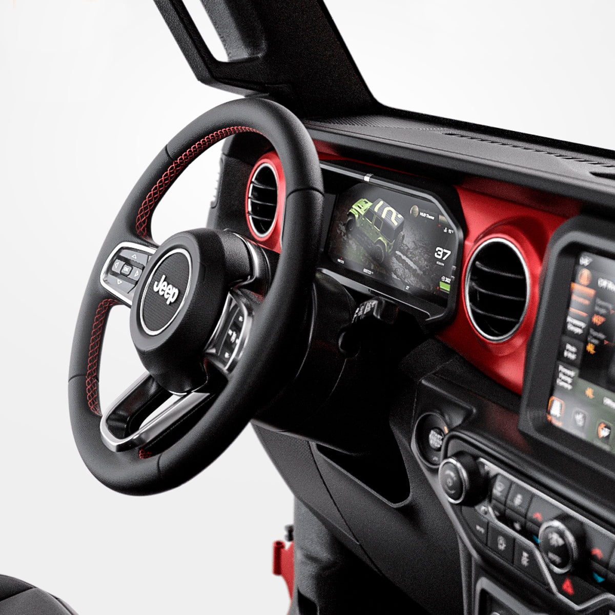 DIGITAL DASHBOARD CAROBOTOR J-PLUS PARA JEEP WRANGLER JL / GLADIADOR JT 2018 - 2023