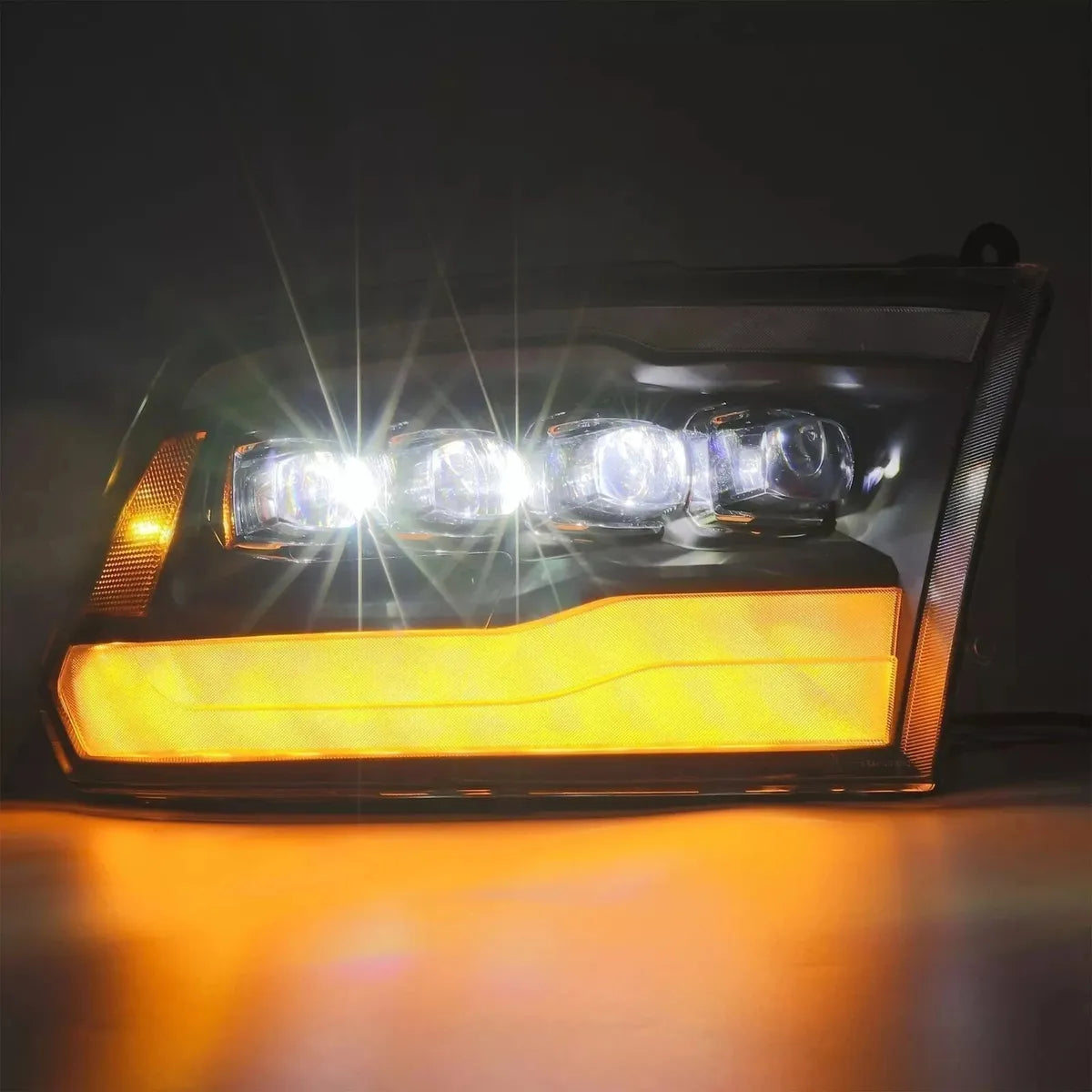 Par De Faros Principales Halógeno Alpharex Dodge Ram 2009-18