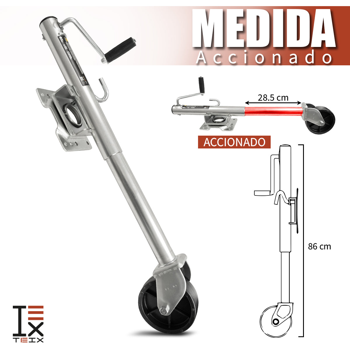 ENGANCHE DE BOLA CON RUEDA 1500 LIBRAS