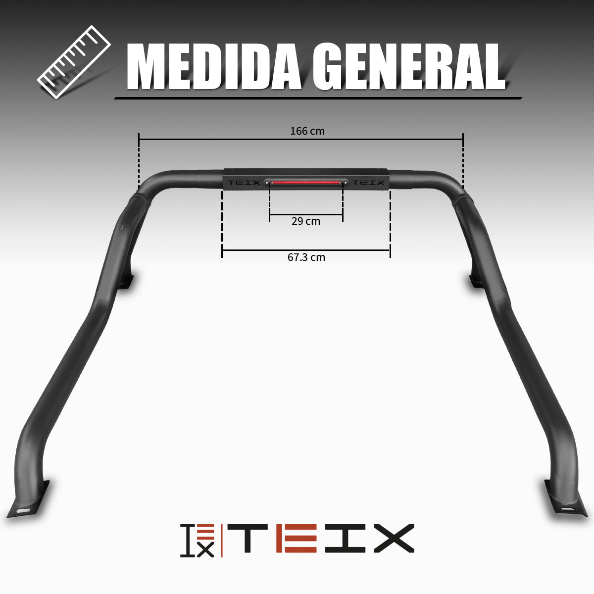 ROLL BAR ANTIVUELCO ATLAS TEIX OFF ROAD VARIAS APLICACIONES