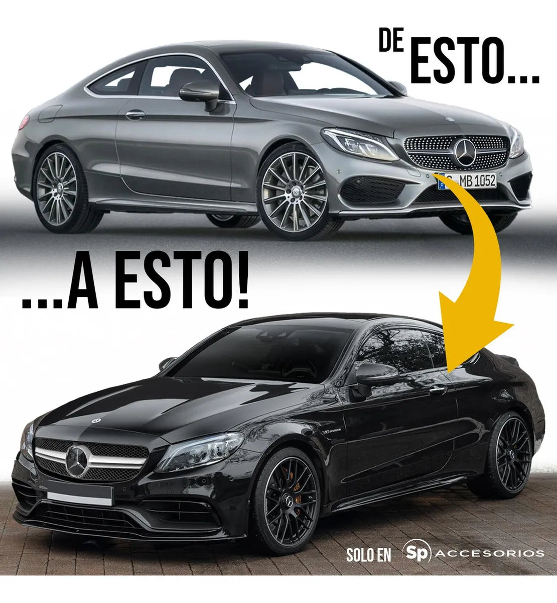 Kit Conversión Estilo C63 Amg Mercedes Coupé W205