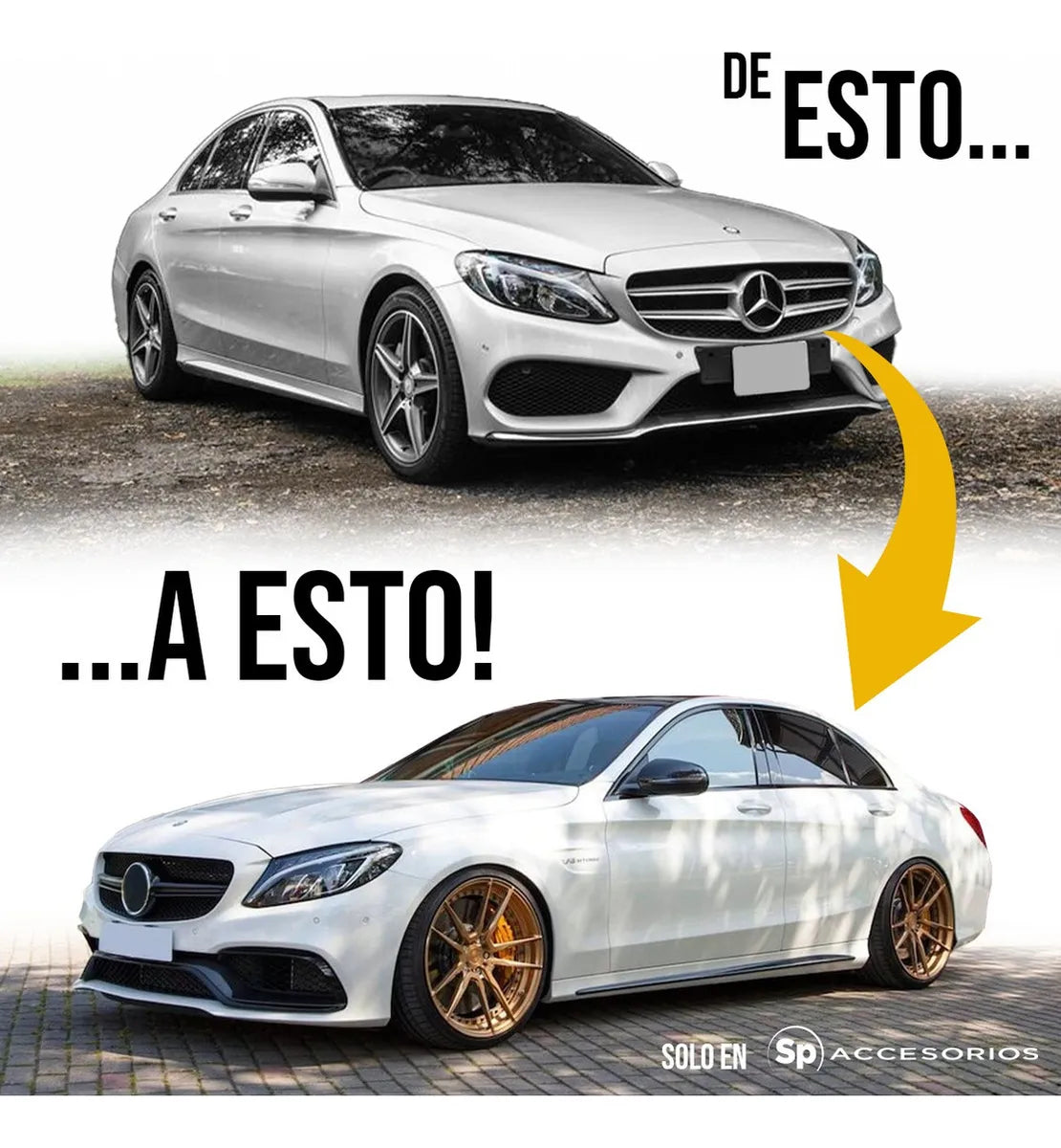 Kit Conversión Mercedes W205 A C63 Amg 2015-2020