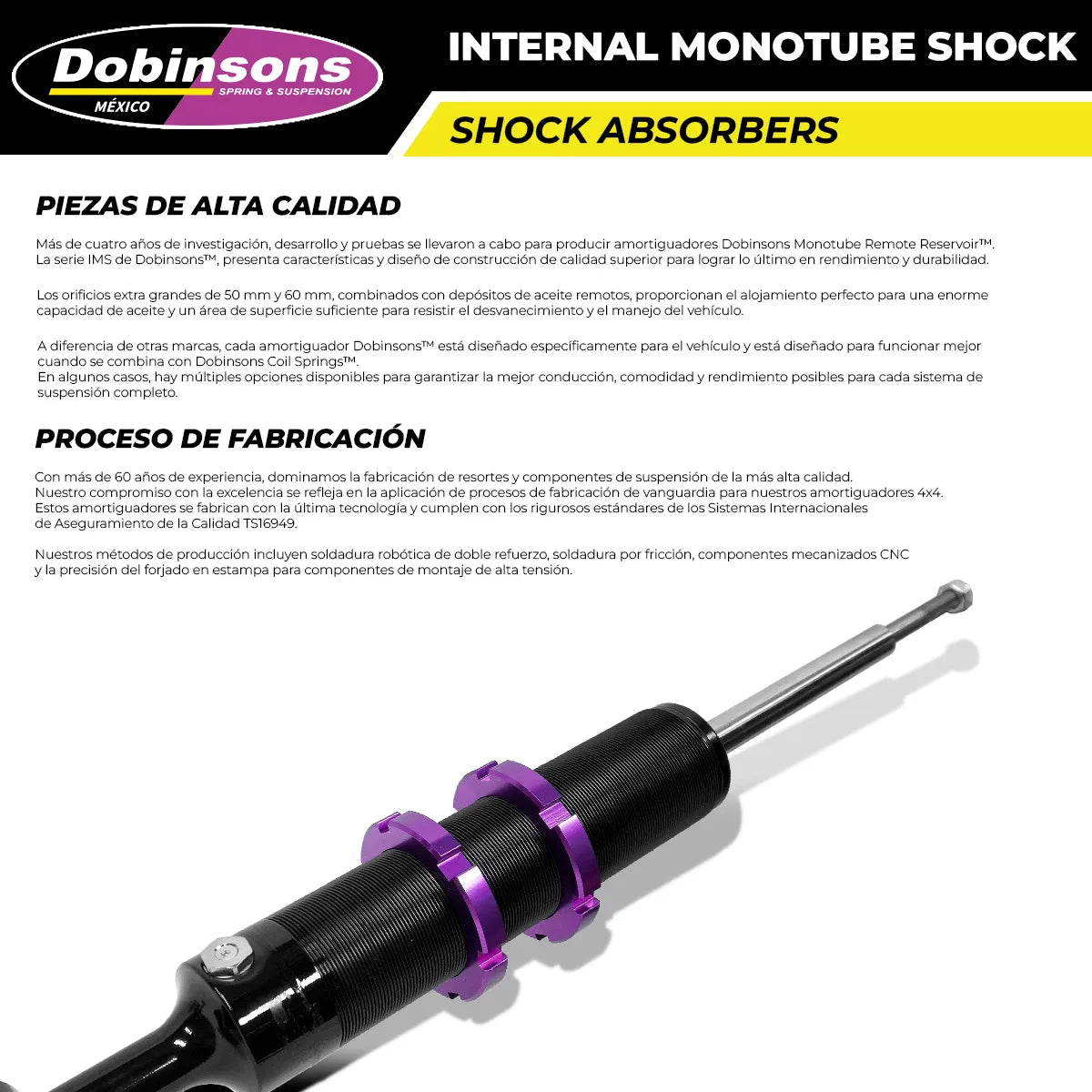 Amortiguador Dobinsons Monotubo Delantero Mitsubishi L200 24