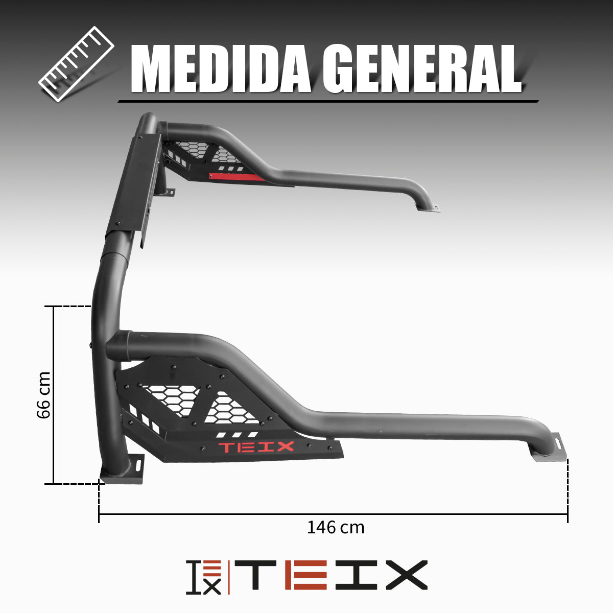 ROLL BAR ANTIVUELCO ATLAS TEIX OFF ROAD VARIAS APLICACIONES