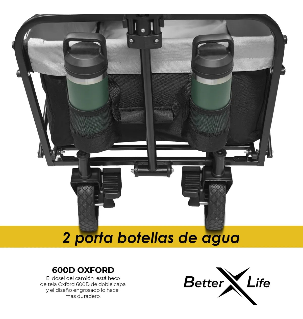 Carrito Vagon Plegable Uso Rudo Para Mercado Mercancia Trx