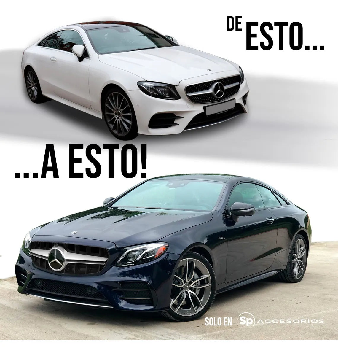 Body Kit Para Amg 16-19 Tipo Class E Coupe A E63s Estético