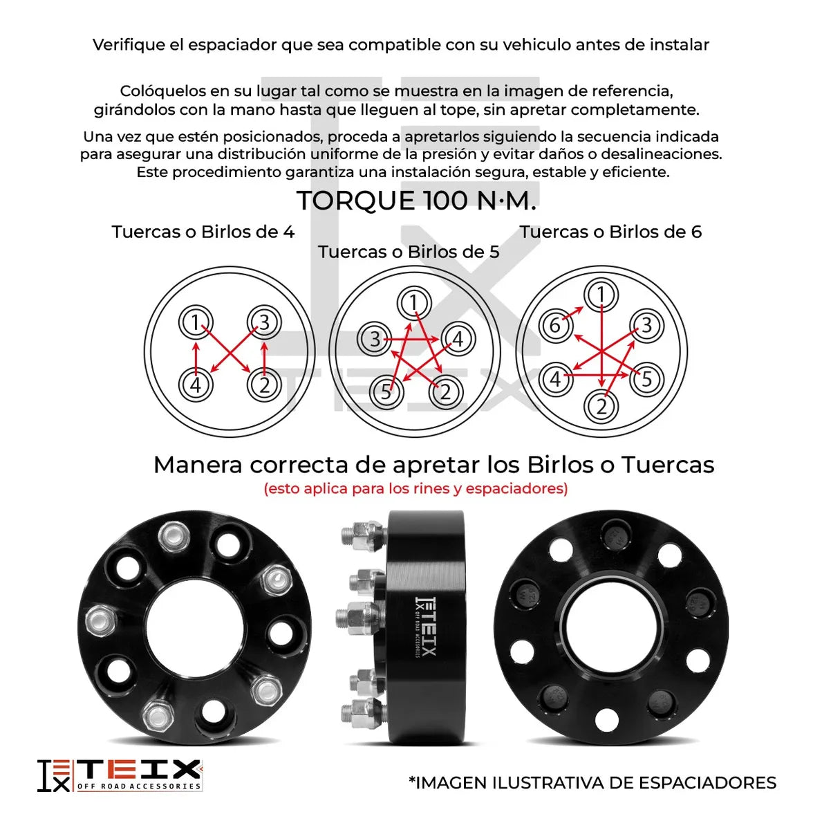 KIT ESPACIADORES PARA CHEVROLET SILVERADO 2000-2021 1.5" 6/139.7 LLANTAS CB 78.1MM 14X1.5