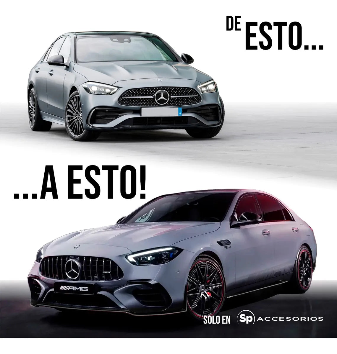 Body Kit Deportivo Para Amg 2021+ Tipo C Class Coupe A C63