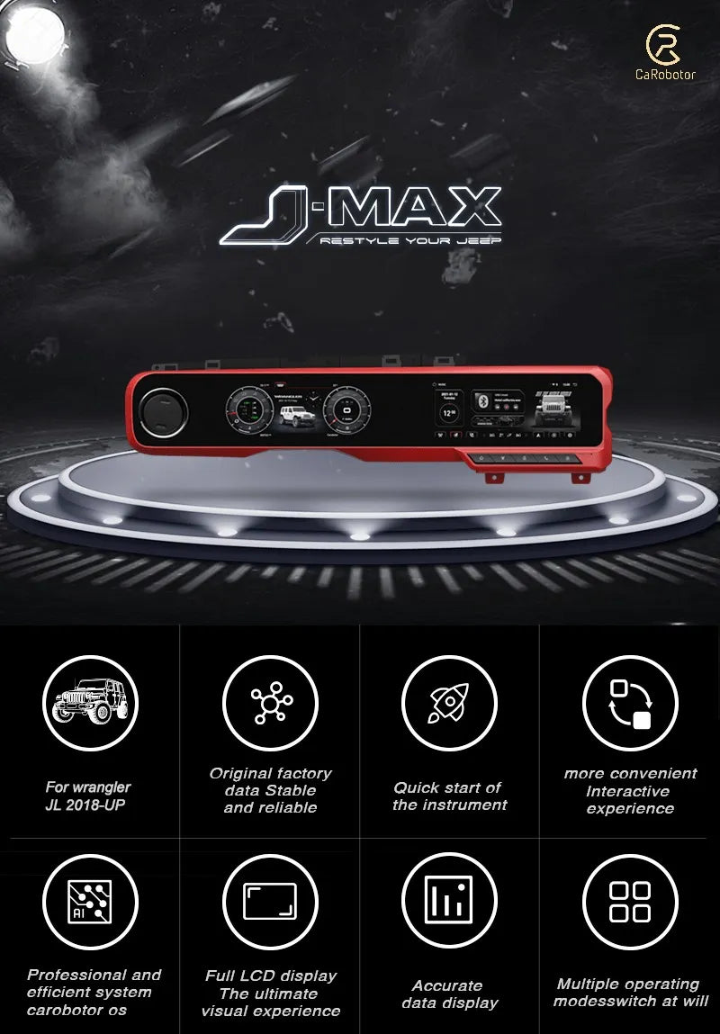 Dashboard Digital Cluster Carobotor Jeep Jl Gladiador