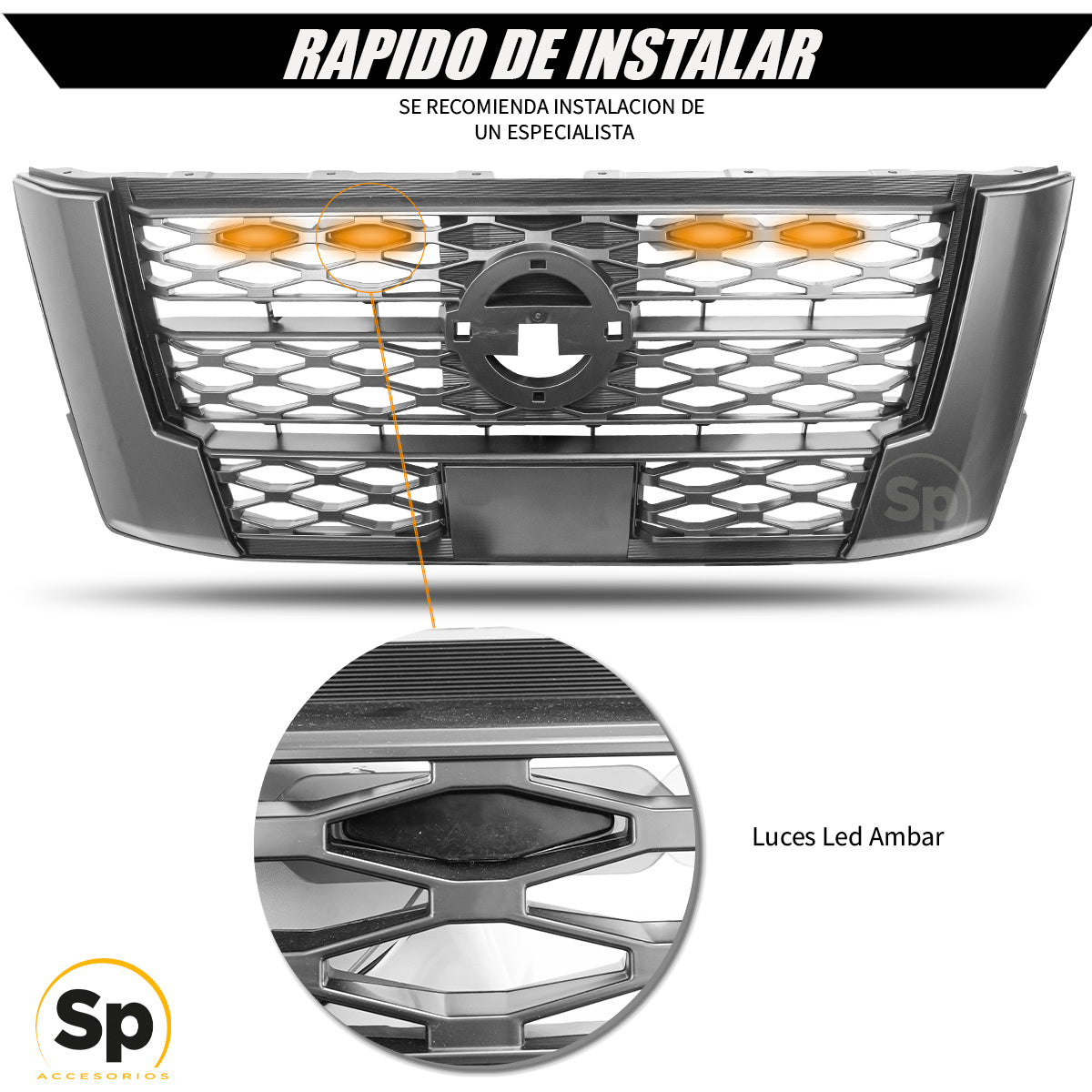 PARRILLA LED PARA NP300 FRONTIER 2021 - 2024