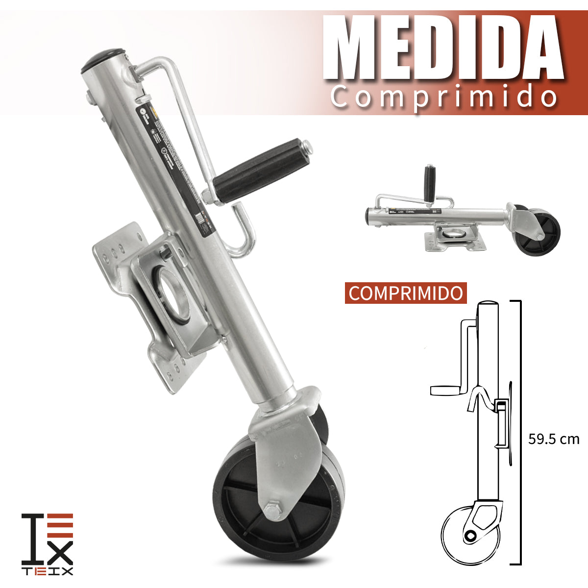 ENGANCHE DE BOLA CON RUEDA 1500 LIBRAS