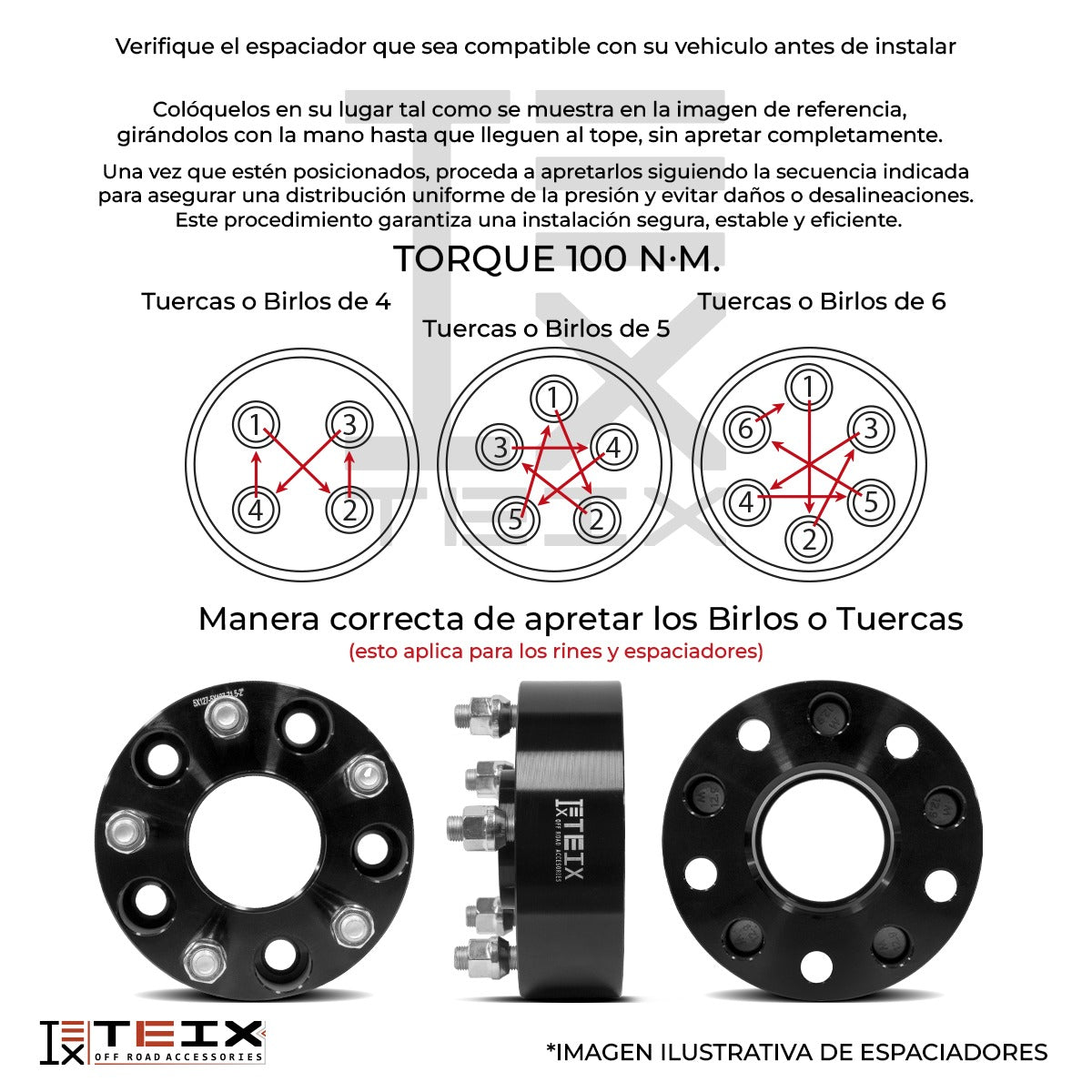 KIT ESPACIADORES 2" PARA JEEP WANGLER JK 2007 - 2017 5X127 LLANTA CB71.5 1/2"X20