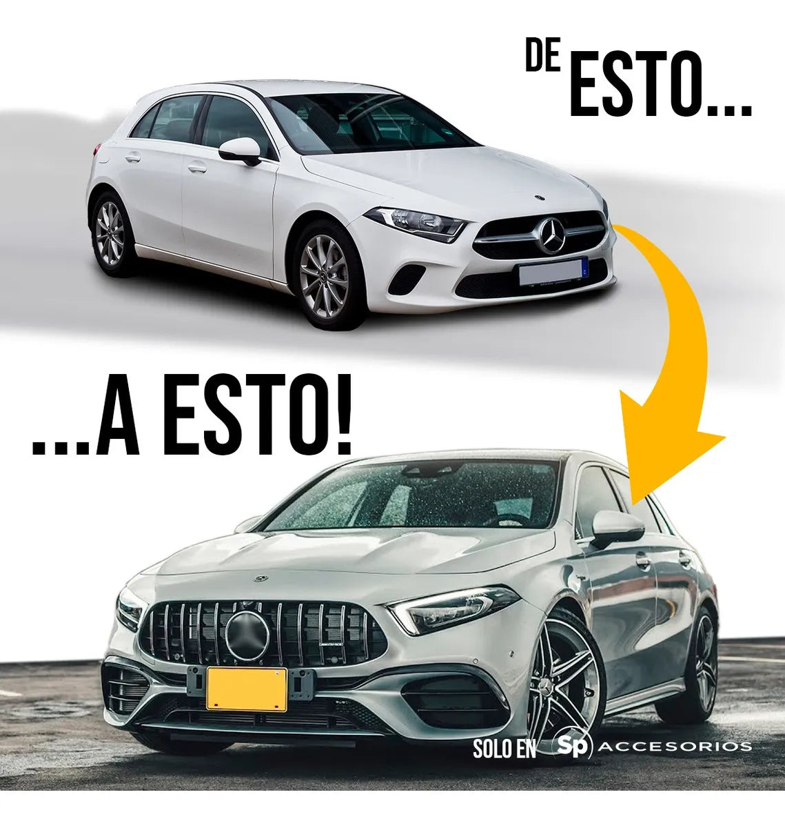 Body Kit De Conversión Class A - A45 Para Amg Sedan 19+