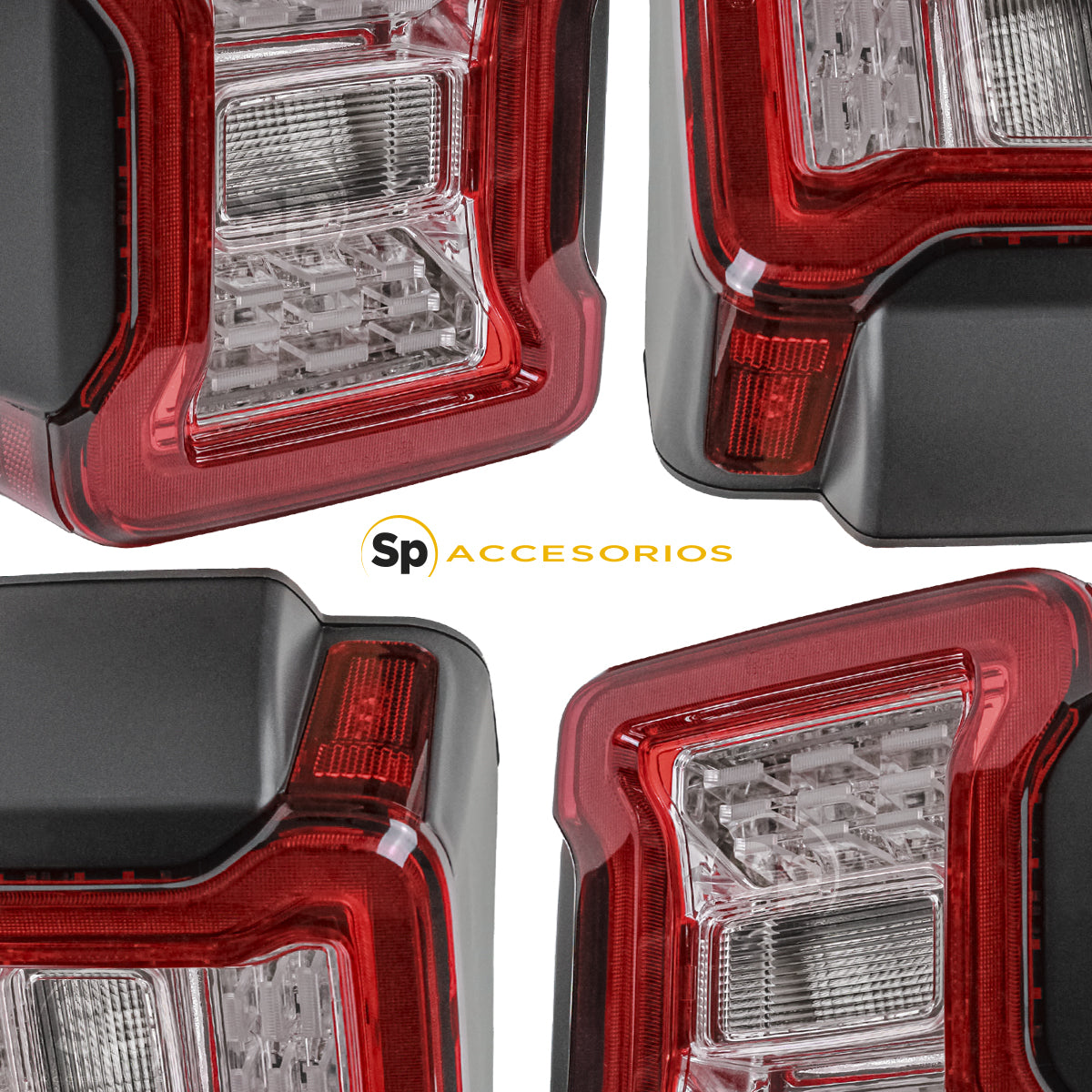 CALAVERAS LED ROJAS JEEP WRANGLER JK 2007 - 2018