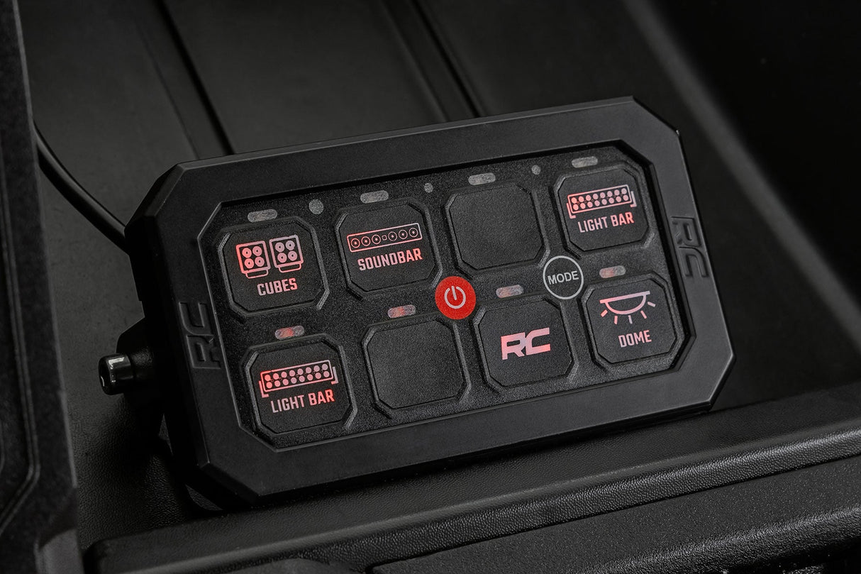 Panel Interruptores RC 8 Vías RGB Bluetooth Multifunción