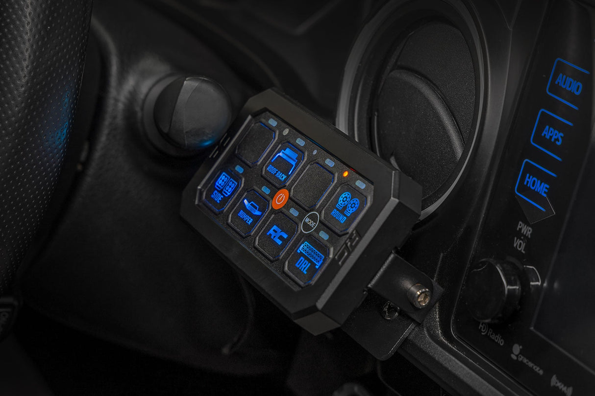 Panel Interruptores RC 8 Vías RGB Bluetooth Multifunción