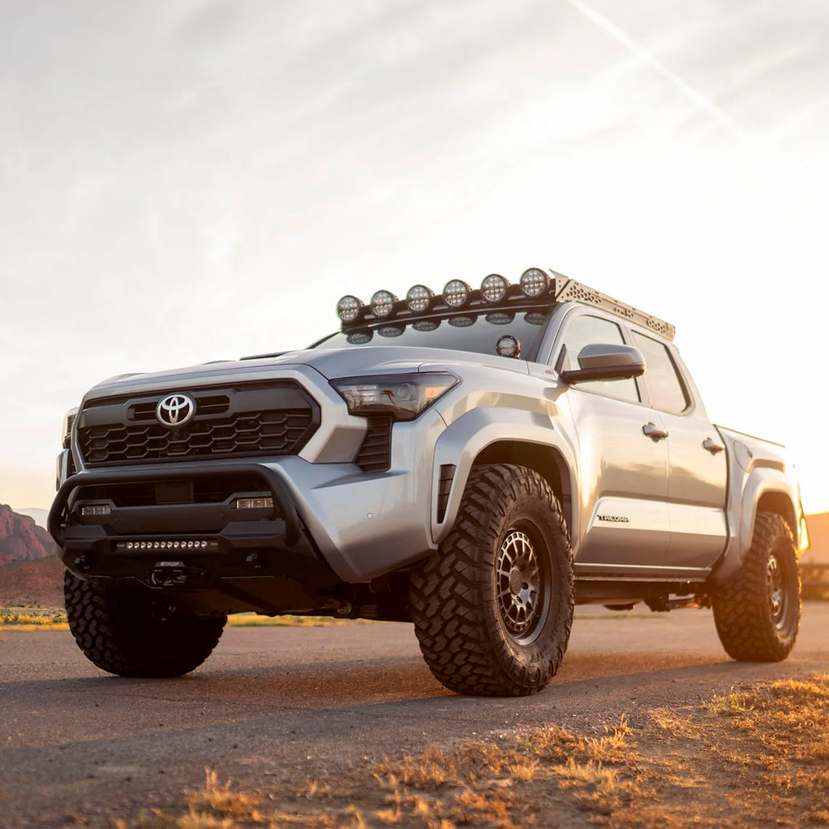 DEFENSA DELANTERA MONTAJE CENTRAL PARA WINCH PARA TOYOTA TACOMA 2024+