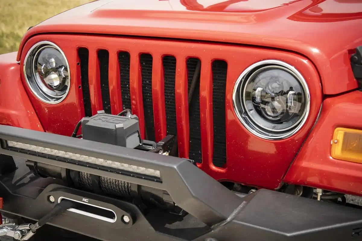 PAR DE FAROS DE 7 PULGADAS PARA JEEP WRANGLER JK (07-18) Y WRANGLER TJ (97-06)