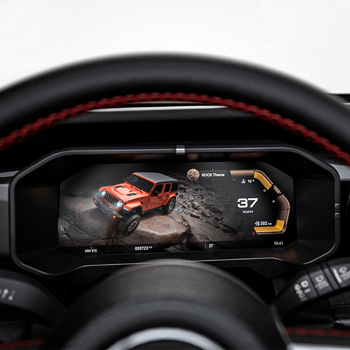 DIGITAL DASHBOARD CAROBOTOR J-PLUS PARA JEEP WRANGLER JL / GLADIADOR JT 2018 - 2023