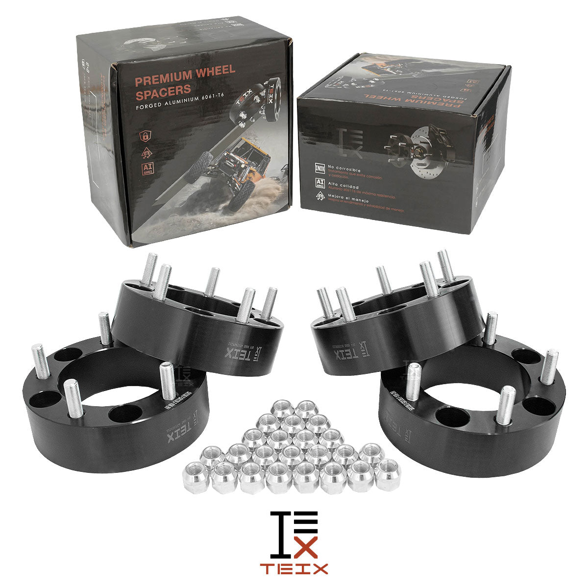 KIT ESPACIADORES 2" 5X139.7 LLANTA CB108 12X1.25