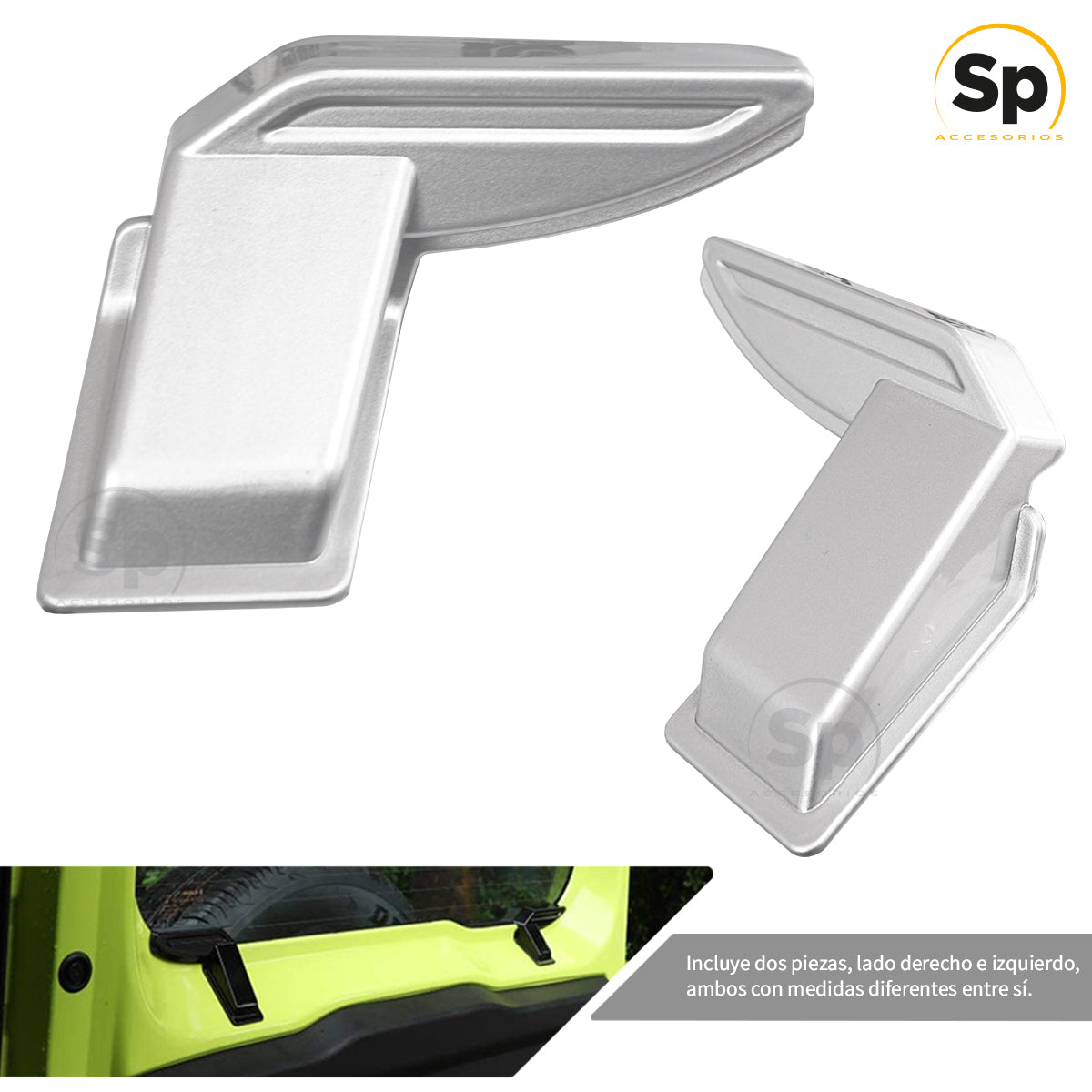 MOLDURAS DE CAJUELA PUERTA CUBRE CABLE DEFROST SUZUKI JIMNY 2019-2024