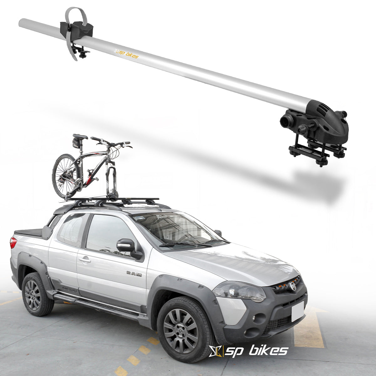 RACK PORTABICICLETA ALUMINIO PARA TECHO UNIVERSAL