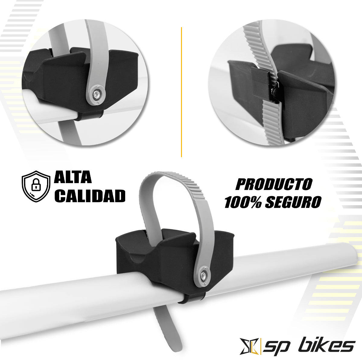 RACK PORTABICICLETA ALUMINIO PARA TECHO UNIVERSAL