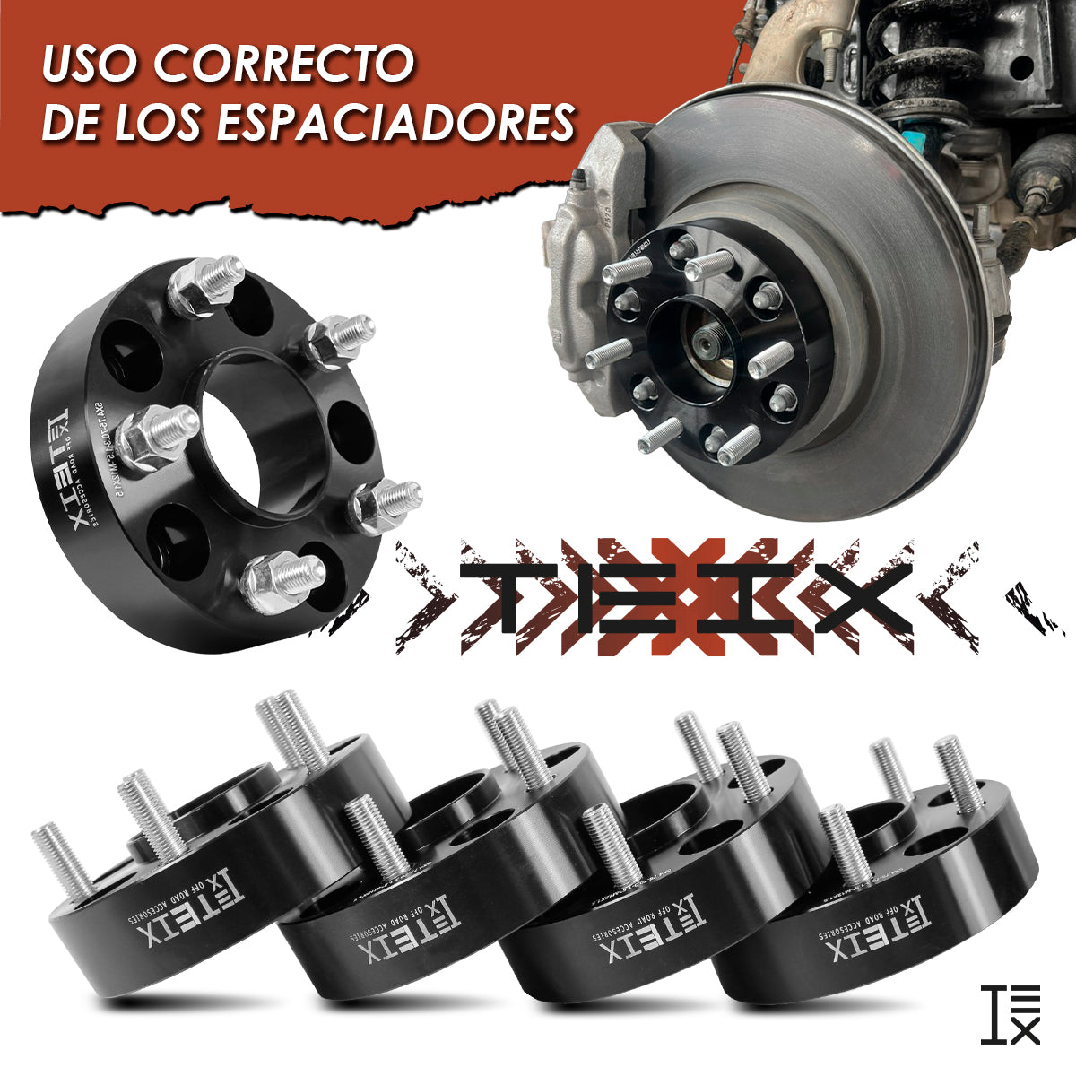 KIT ESPACIADORES 1.5" 5/120.65 CB 70.3MM 12X1.5