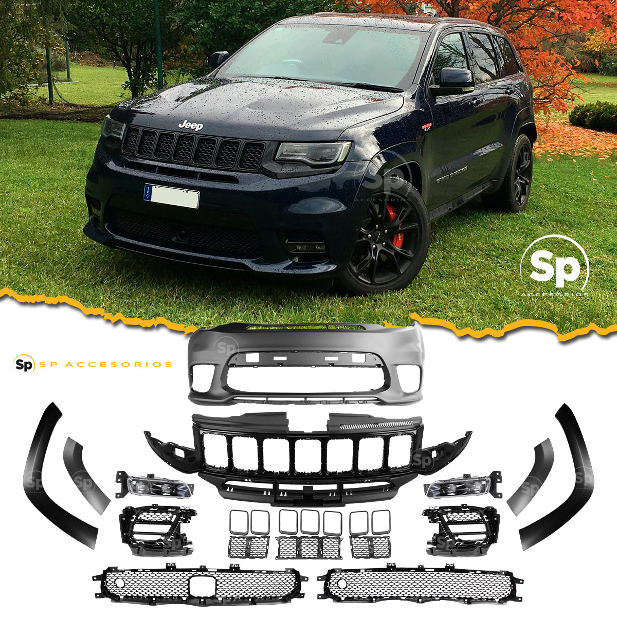 BODY KIT CONVERSION JEEP GRAND CHEROKEE 2014-2018 A SRT8