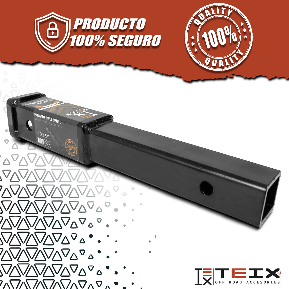 EXTENSIÓN DE ENGANCHE PARA REMOLQUE COPLE 12 PULG